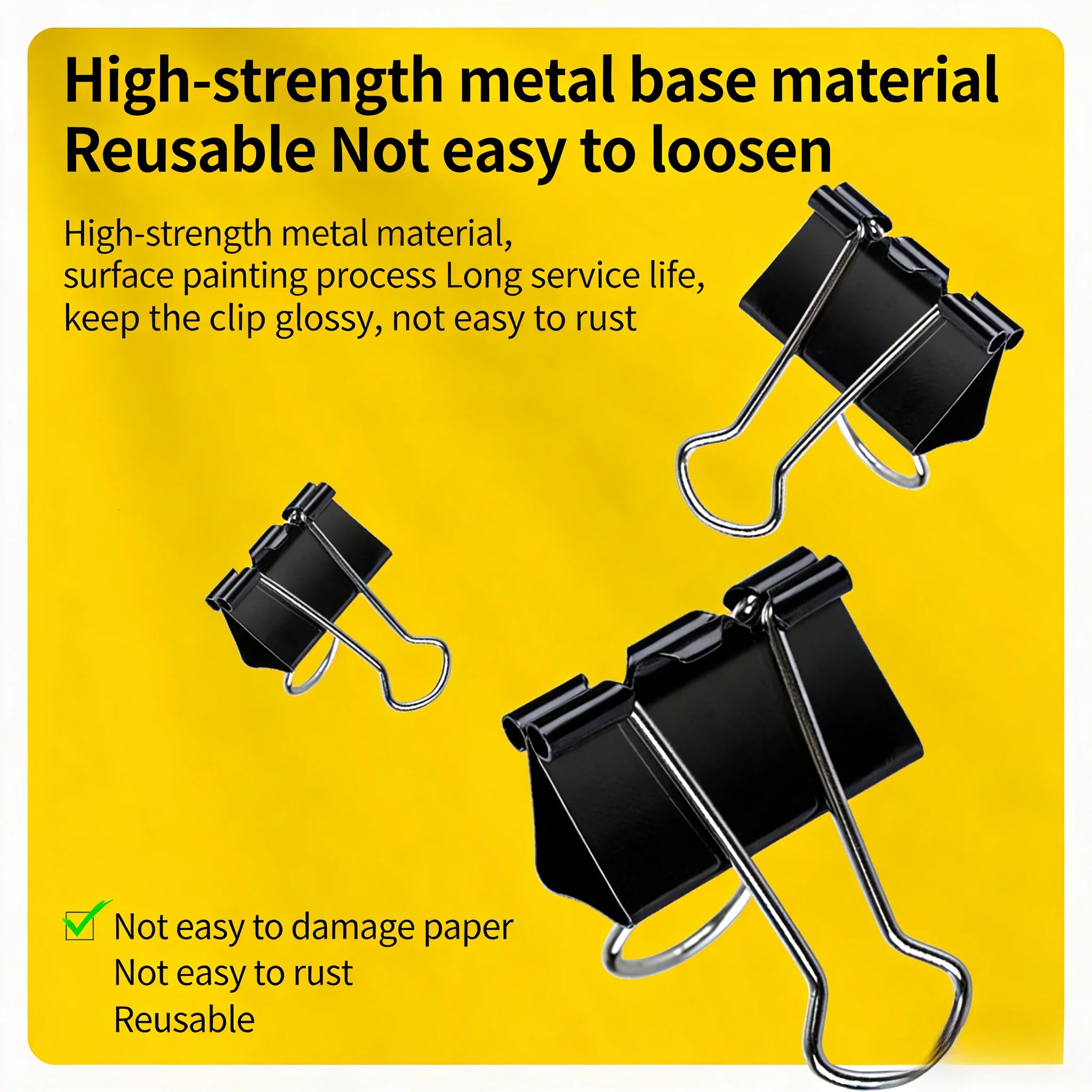 954 Series Black Binder Clips  - огляд і ціна Binder Clip Assorted