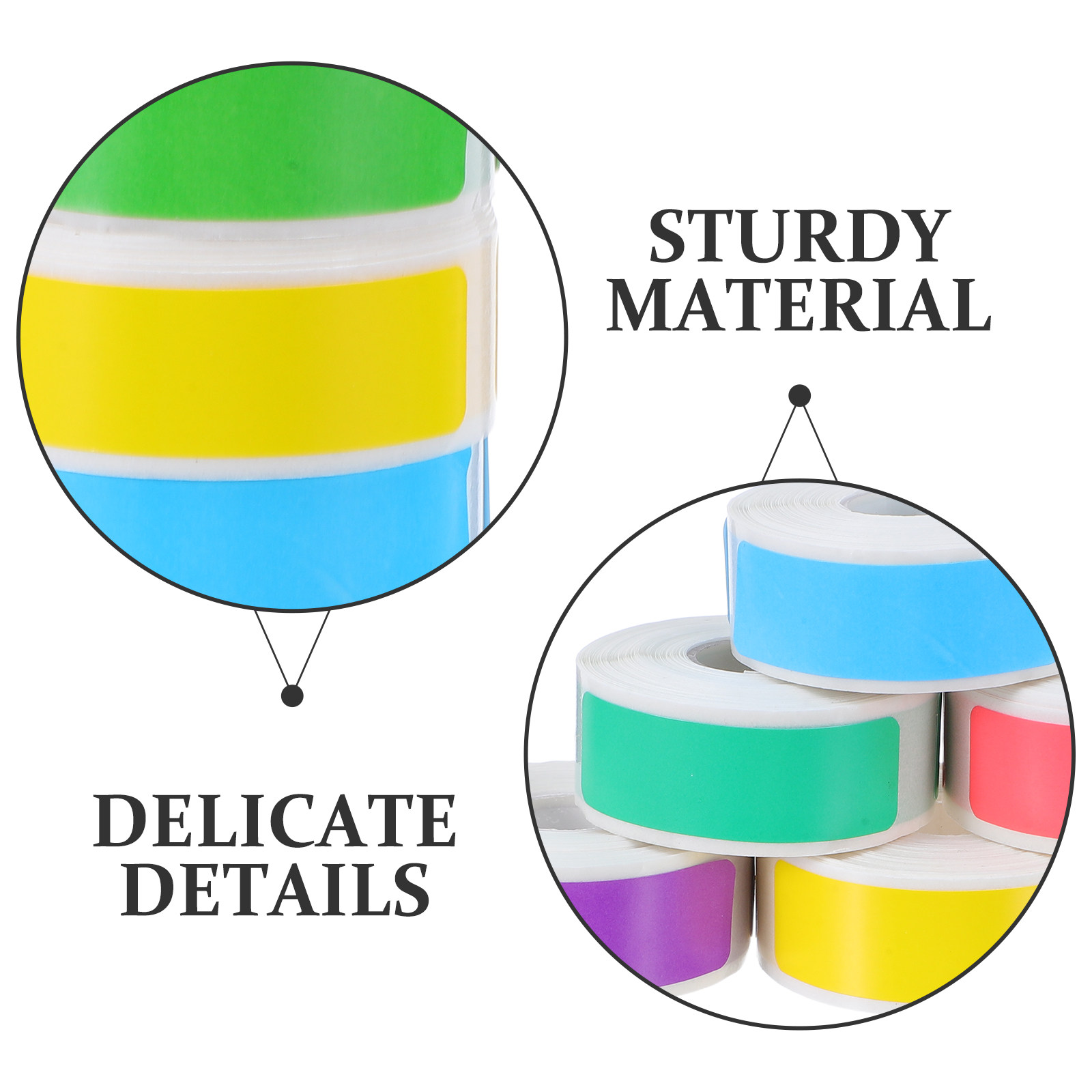 160Pcs Blank Label Rolls 4x1.2 - огляд і ціна Sticker Label Roll