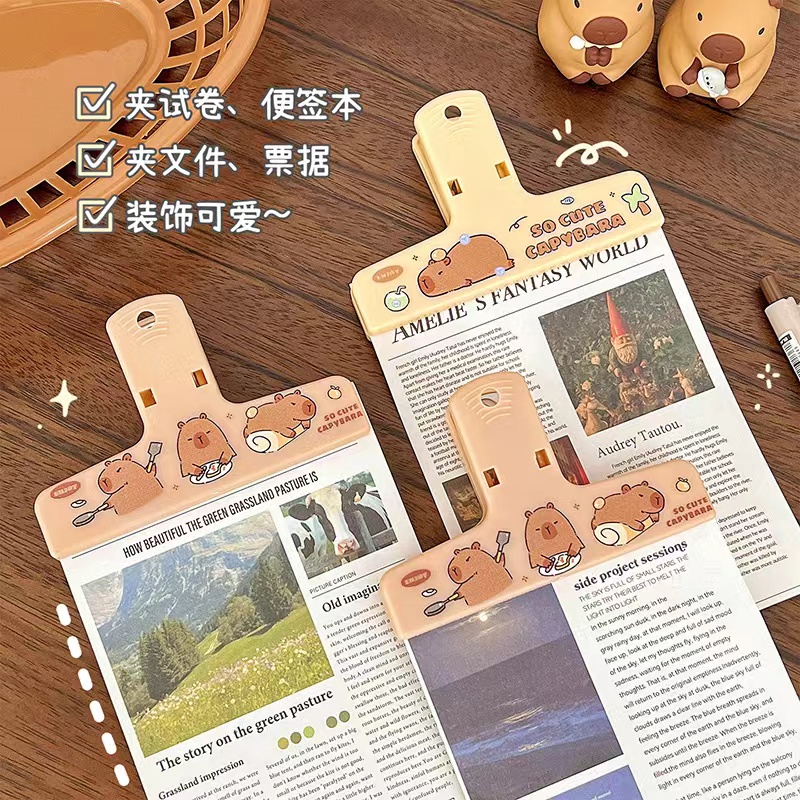 Capybara Binder Clips Kawaii P - огляд і ціна Binder Clip Assorted