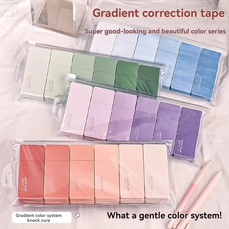 6Pcs Cute Macaron Correction T - огляд і ціна Correction Tape Roller